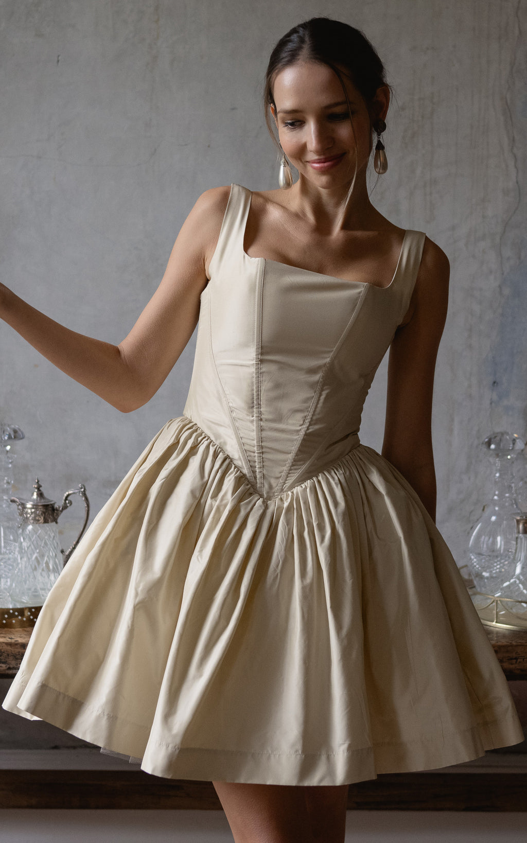 olani mini dress Victoria Mini Wedding Dress – O L A N A